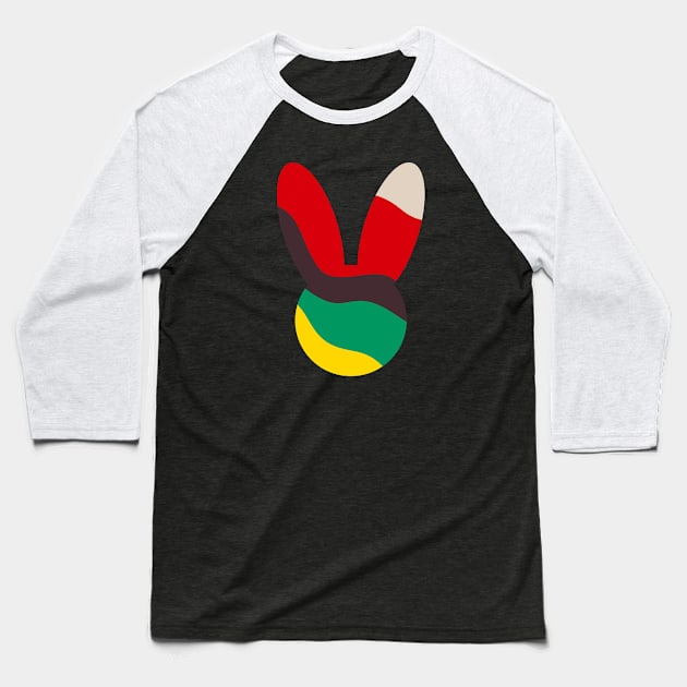 Silhouette of A Rabbit with an Abstract Baseball T-Shirt by Protshirtdesign